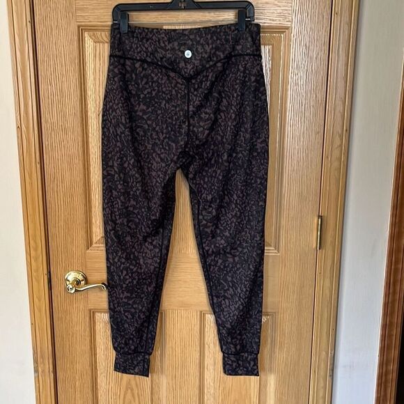 Fety Brown Black Printed Joggers Size XXL - Picture 2 of 5